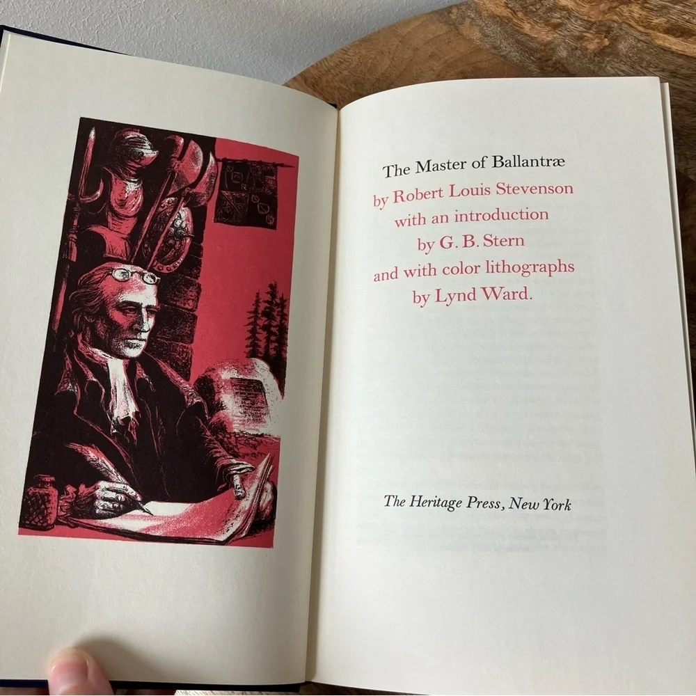 Robert Louis Stevenson The Master of Ballantrae Heritage Press Illustrated